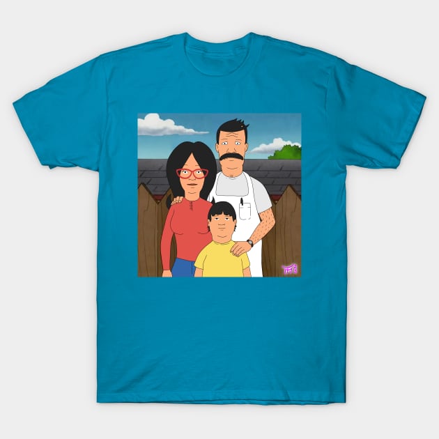 Burgers Belcher Family KOTH T-Shirt by Tommymull Art 